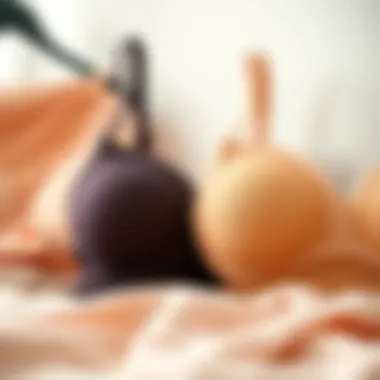 Comfort Fabric Choices for Nursing Bralettes Comfort-focused fabric choices for plus size nursing bralettes displayed in a soft palette.