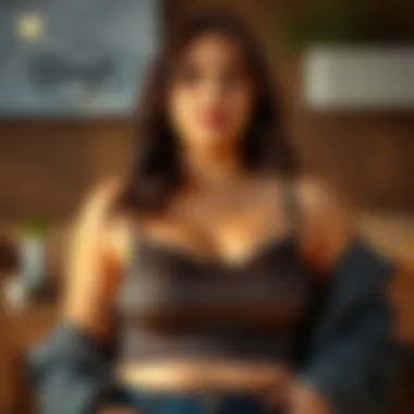 Versatile Styling Options for Plus Size Nursing Bralettes Stylish plus size nursing bralette highlighting versatility for various outfits.