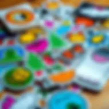 A collection of eco-friendly body sticker materials laid out creatively