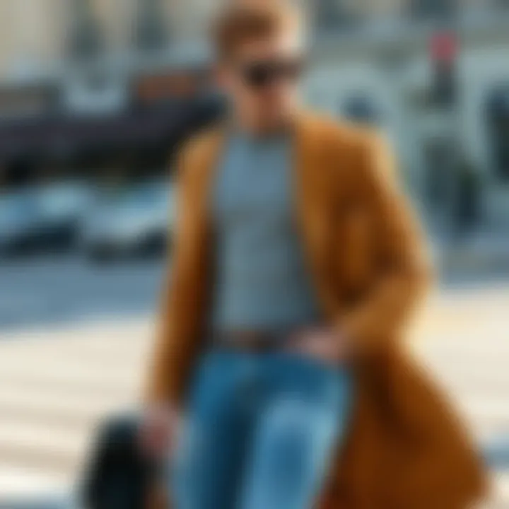 Casual Look with Raw Hem Denim Stylish outfit showcasing raw hem jeans in a casual setting