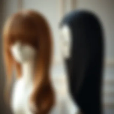 Comparison of Wigs: Real vs Synthetic Comparison of real hair wigs and synthetic alternatives side by side