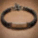 A close-up view of a Jesus bracelet displaying WWJD