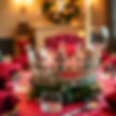 Ornate Birthday Crown on a Festive Table Setting An ornate birthday crown placed on a festive table setting