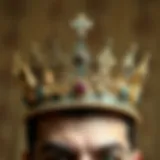 A stylish crown adorned with elegant embellishments