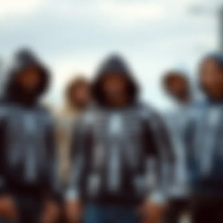 Group of individuals showcasing different skeleton hoodie styles