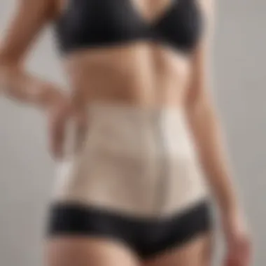 Innovative design of a slimming waist trimmer showcasing its features