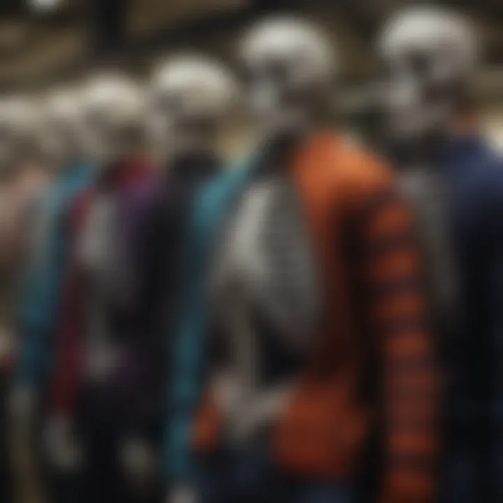 A vibrant display of various skeleton sweater designs in different colors