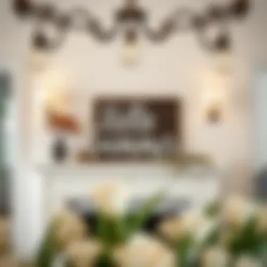 Indoor Elegance with 'Hello Summer' Sign on Mantel Elegant indoor display featuring 'Hello Summer' wood signage on a mantel