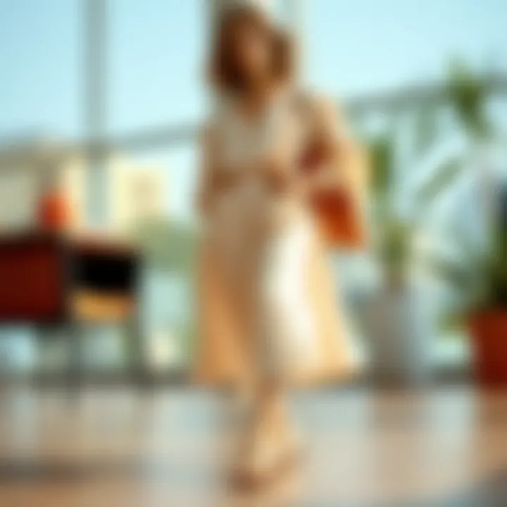 Fashion Forward: Pairing Outfits with Pearl Sandals Fashionable outfit paired with pearl sandals in a stylish setting