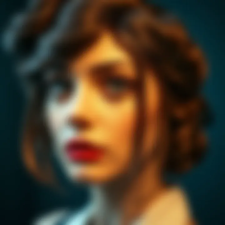 Close-up of Intricate Wig Craftsmanship Close-up of intricate wig craftsmanship, reflecting the artistry of 1920s hairstyles