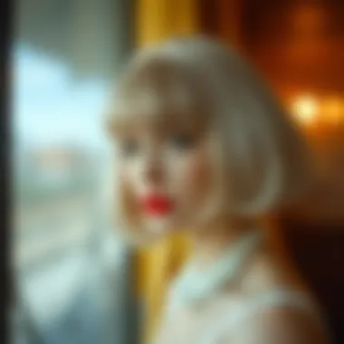 Modern Interpretation of a 1920s Wig Modern interpretation of a 1920s wig, blending vintage style with contemporary flair