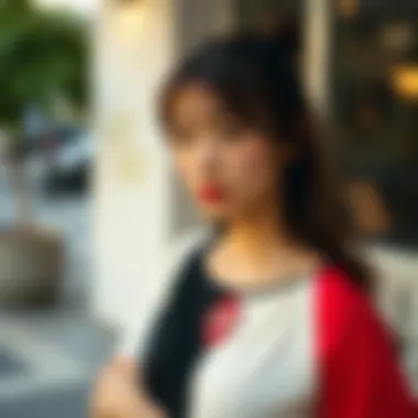 Casual two-coloured dress look