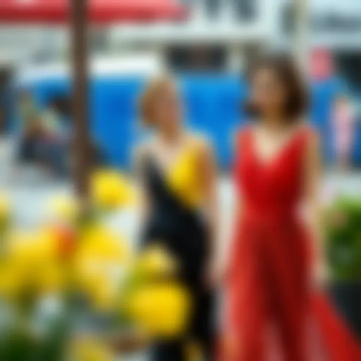 Styling tips for two-coloured dresses