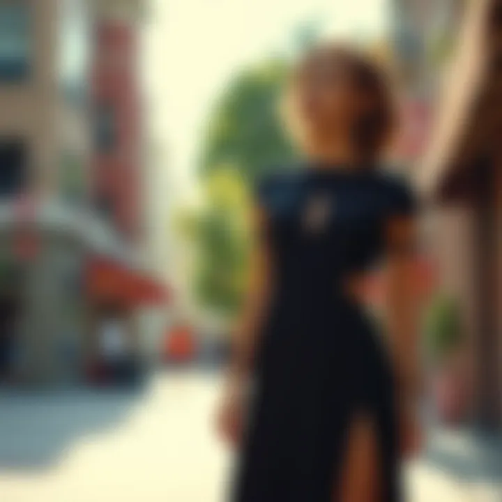 Personalized Petite Midi Dress Showcasing Unique Design Personalized petite midi dress with unique design