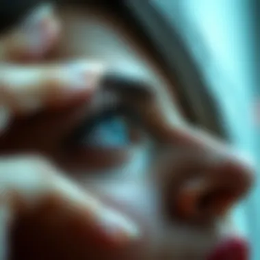 Application Techniques for False Eyelashes Demonstration of proper application techniques for false eyelashes