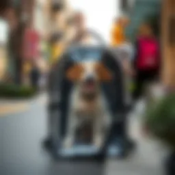 Clear pet carrier backpack showcasing its transparent design and spacious interior.