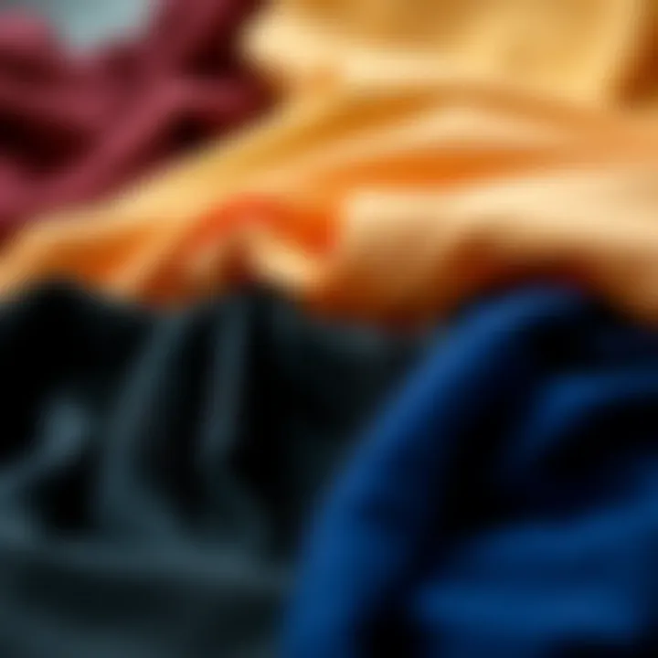 Variety of fabric swatches used in corset bodycon dresses