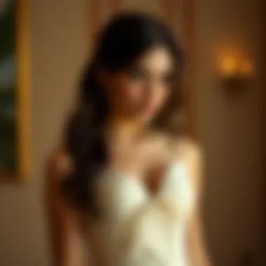 A model wearing a corset bodycon dress styled for a formal event