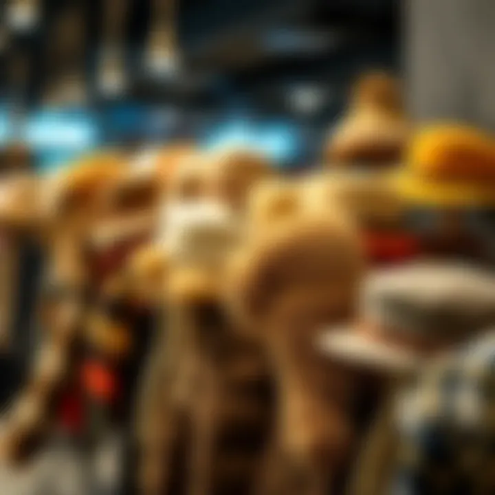 Diverse Styles of Wool Trapper Hats Various styles of wool trapper hats showcased on a stylish display