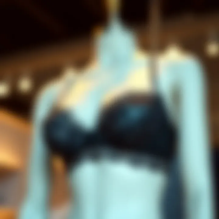 Stylish open lingerie set showcased on a mannequin