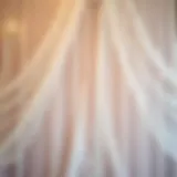 Elegant Veil Backdrop for Bachelorette Celebration Elegant veil draping over a bachelorette celebration backdrop