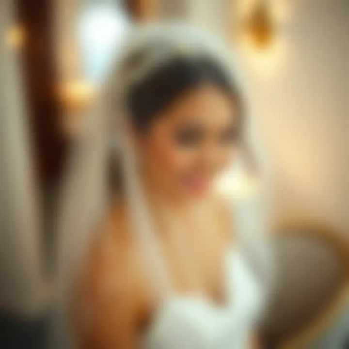 Personalized veil adorned with unique embellishments