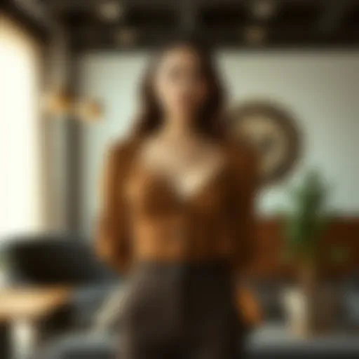 Elegant Design of SeCy Tops Elegant SeCy top showcased in a modern setting