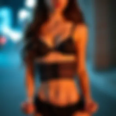 Confidence in Fashion with an Adjustable Garter Belt Fashion-forward individual confidently wearing an adjustable garter belt