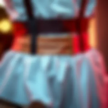 High-Quality Material of Adjustable Garter Belt Close-up of adjustable garter belt showcasing high-quality material