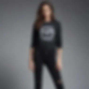 Casual Look with Black Ripped Jeans Casual look featuring black ripped jeans paired with a graphic tee