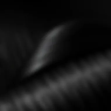 A close-up of luxurious black straight hair extensions showcasing shine and texture