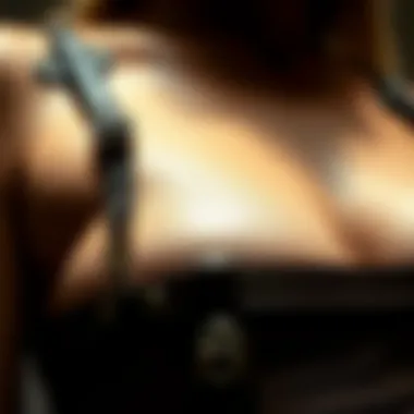 Quality Materials in Leather Garter Harnesses Close-up of leather texture highlighting quality materials used.