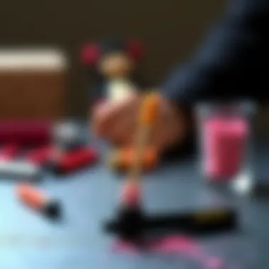 Creative Crafting with Mini Mascara Wands Crafting project using mini mascara wands for creative applications