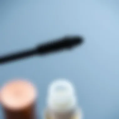 Sleek Design of Mini Mascara Wands Mini mascara wand showcasing its sleek design and bristles