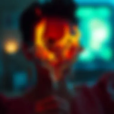 Flame Glasses as Fashion Accessories Artistic representation of flame glasses in fashion accessories