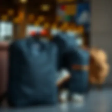 Comparison of various travel backpacks with shoe compartments