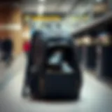 A stylish travel backpack with a spacious shoe compartment