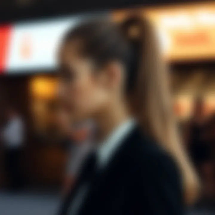 Chic Formal Ponytail Look A chic look featuring a ponytail suitable for formal occasions.