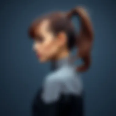 Versatile Short Ponytail Styles Elegant styling of a short ponytail showcasing versatility.