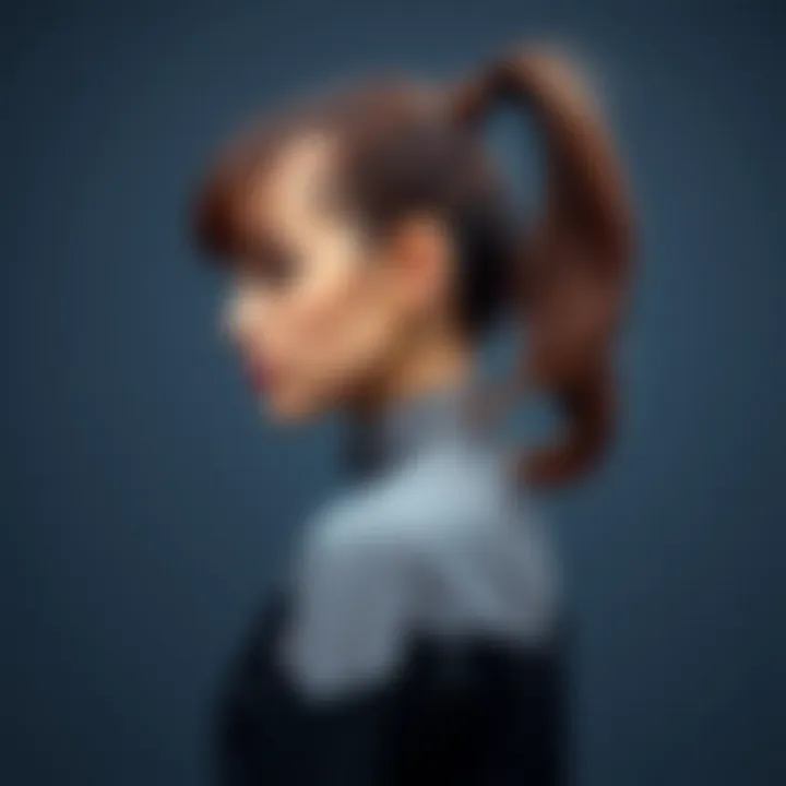 Versatile Short Ponytail Styles Elegant styling of a short ponytail showcasing versatility.