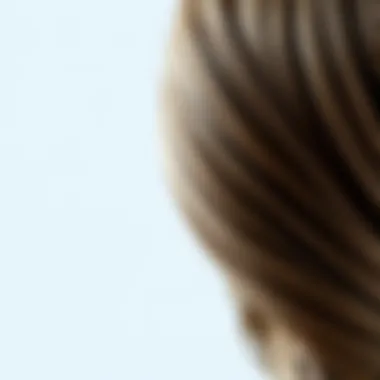 Natural Texture of Hairpiece Close-up of 12 inch hairpiece emphasizing natural texture.