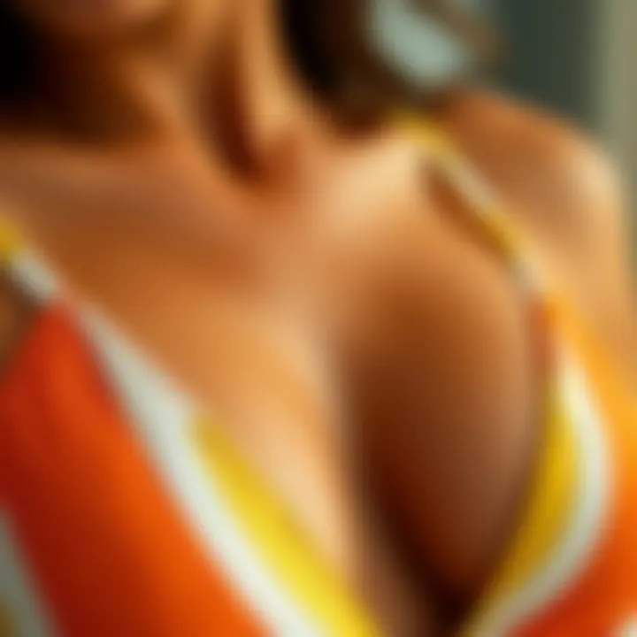 Quality Fabric of Splicing Tankinis Close-up of the fabric texture used in splicing tankinis, highlighting quality and comfort.