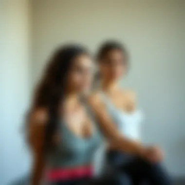 Eco-Conscious Choices in Gymwear Fashion Sustainable gymwear set emphasizing eco-friendly materials