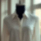 Elegant and versatile plain blouse displayed on a mannequin