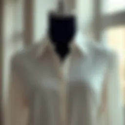 Elegant and versatile plain blouse displayed on a mannequin