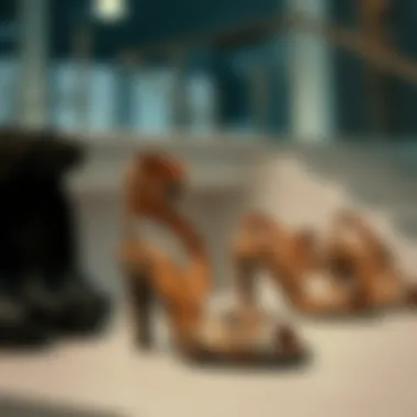 Diverse Styles of Snake Skin Sandals Diverse styles of snake skin sandals displayed elegantly