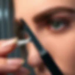 Precision tool for eyebrow shaping