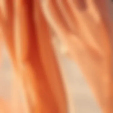 Textural Delight: Fabric Choices for the Sheer Beach Skirt Close-up of fabric details on a sheer beach skirt