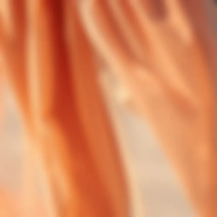 Textural Delight: Fabric Choices for the Sheer Beach Skirt Close-up of fabric details on a sheer beach skirt