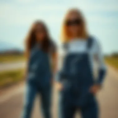 Stylish overall outfit combinations for casual and work settings